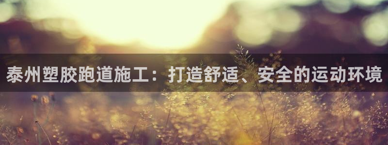 尊龙凯时邀请码：泰州塑胶跑道施工：打造舒适、安全的运