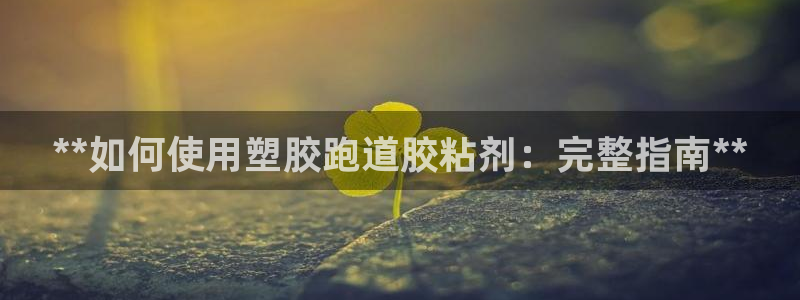 尊龙用现金一下可靠送38元：**如何使用塑胶跑道胶粘剂：完整指南**