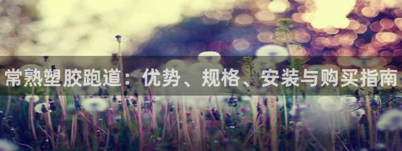 尊龙凯时的生产设备：常熟塑胶跑道：优势、规格、安装与